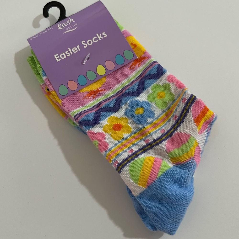Fresh Decor Spring Easter Fashion Socks New Size 9-11